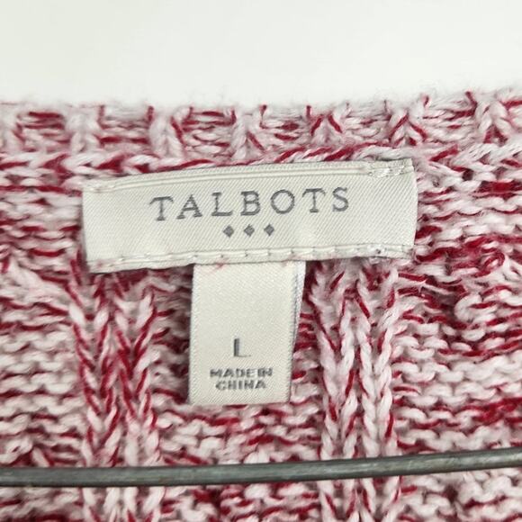 Talbots Color Block Long Sleeve Knit Sweater Womens Size Large L - Picture 3 of 4